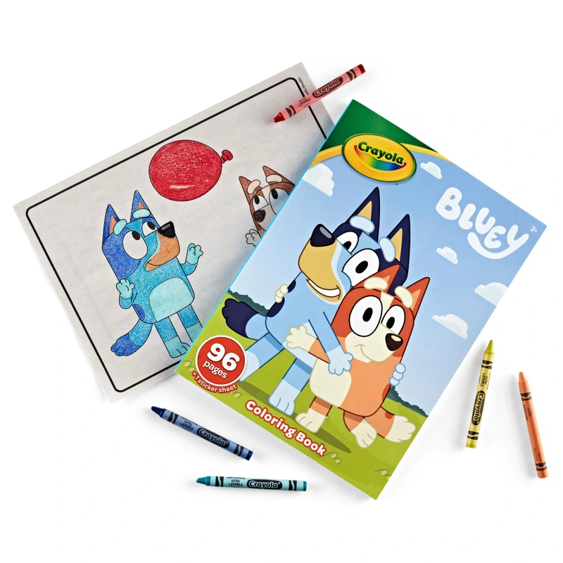 Crayola Bluey Colouring Pages Book
