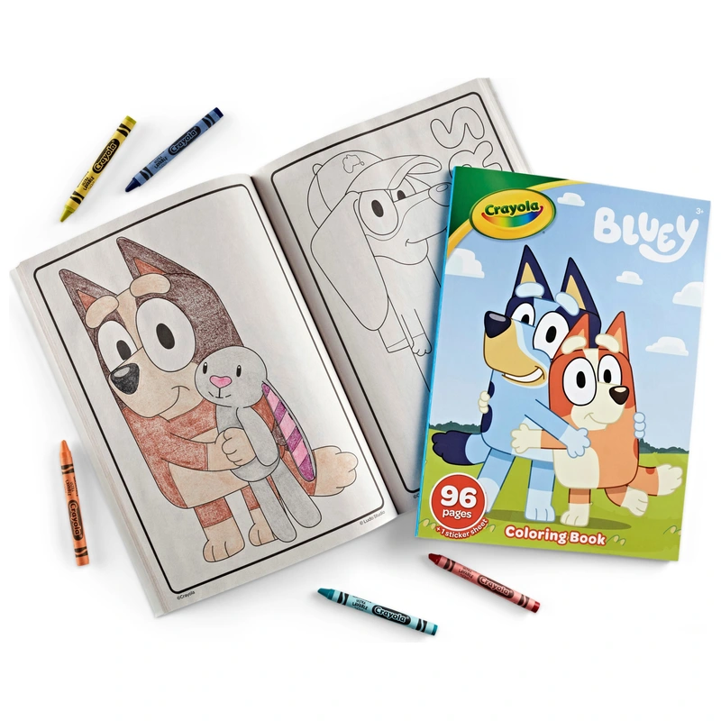 Crayola Bluey Colouring Pages Book