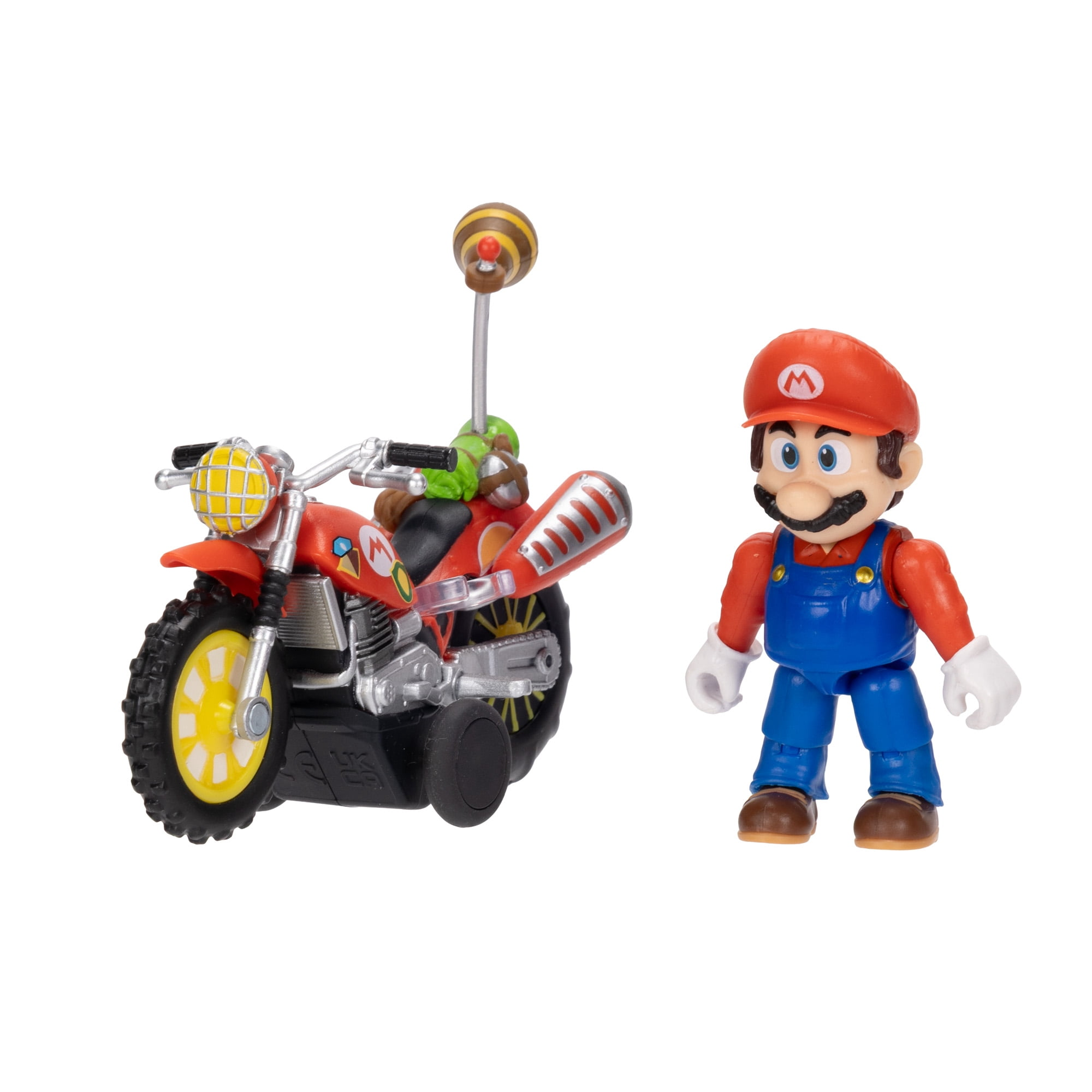 The Super Mario Galaxy Movie – 2.5 inch Action Figure with Pull Back Motorcycle – Mario