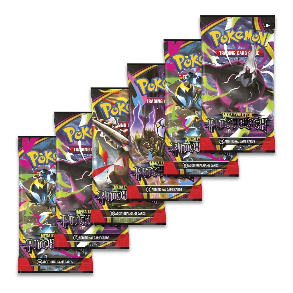 Pokémon TCG Mega Evolution Pitch Black Booster Bundle 6 Packs