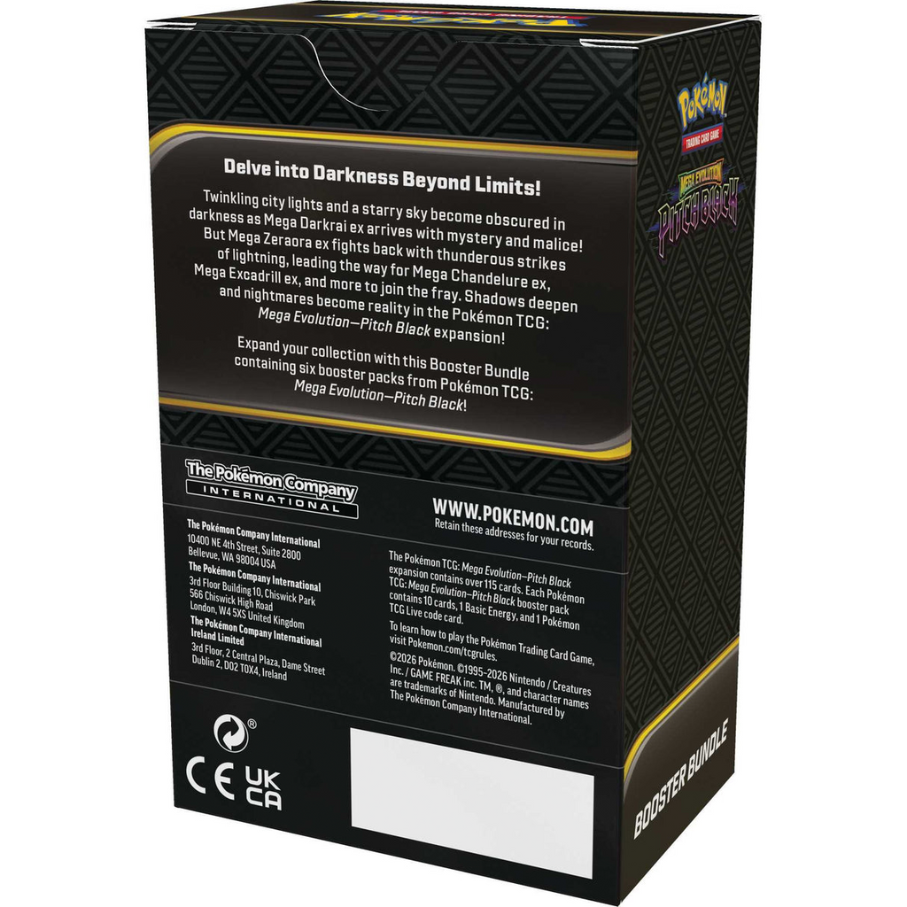 Pokémon TCG Mega Evolution Pitch Black Booster Bundle 6 Packs